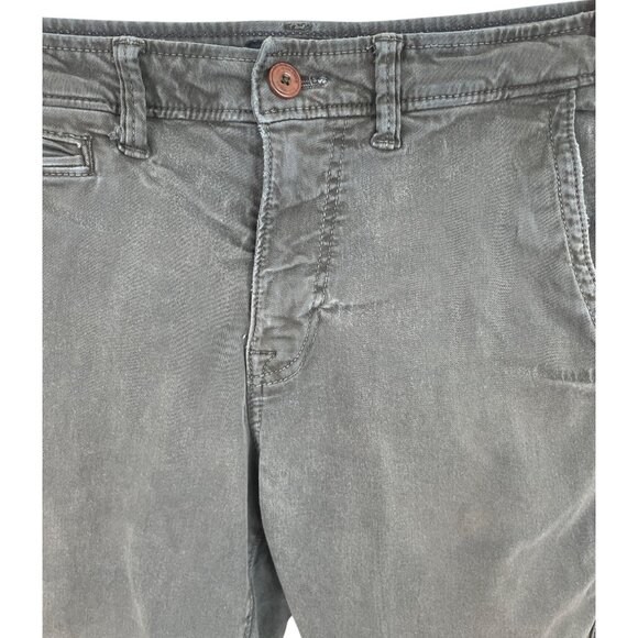 American Eagle Outfitters Extreme Flex Black Cargo Shorts Casual Chino Mens 30x9 - Picture 2 of 7